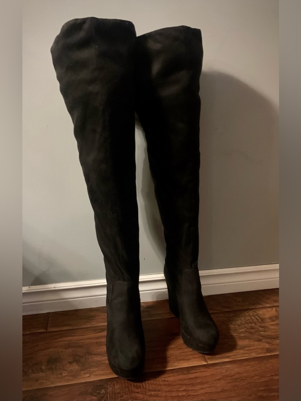 Lexi Suede Over-the-Knee Heel